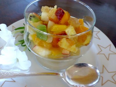 Fruit salad w ginger -3 Fruit salad w ginger -3