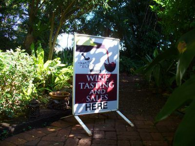 Cellar door open sign Cellar door open sign